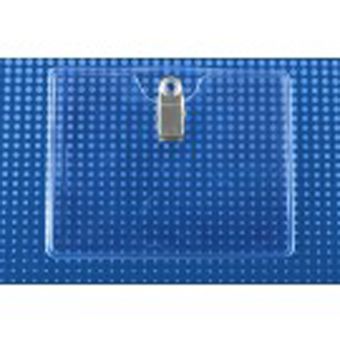 BRADY PEOPLE ID,BADGE HOLDER, VINYL, CLIP-ON HORIZONTAL, PREMUM CLEAR VINYL HORIZONTAL BADGE HOLDER CLIP ON, CONVENTION SIZE, DURABLE AND TEAR RESISTANT, REGINFORCED EDGES, ROTATIN CLIP, INSERT SIZE: